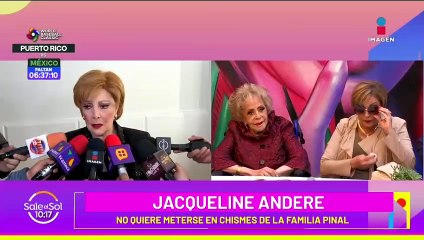 Jacqueline Andere reacciona a supuesto robo a Silvia Pinal por parte de su hijo
