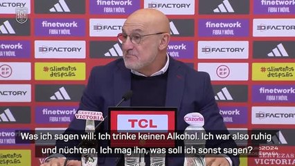 De la Fuente zu FIFA-Wahl: "Trinke keinen Alkohol"
