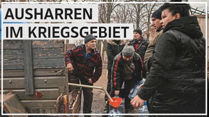 Leben nahe der Front: Menschen harren in Tschassiw Jar aus