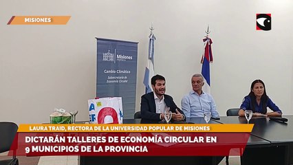Dictarán talleres de economía circular en 9 municipios de la provincia