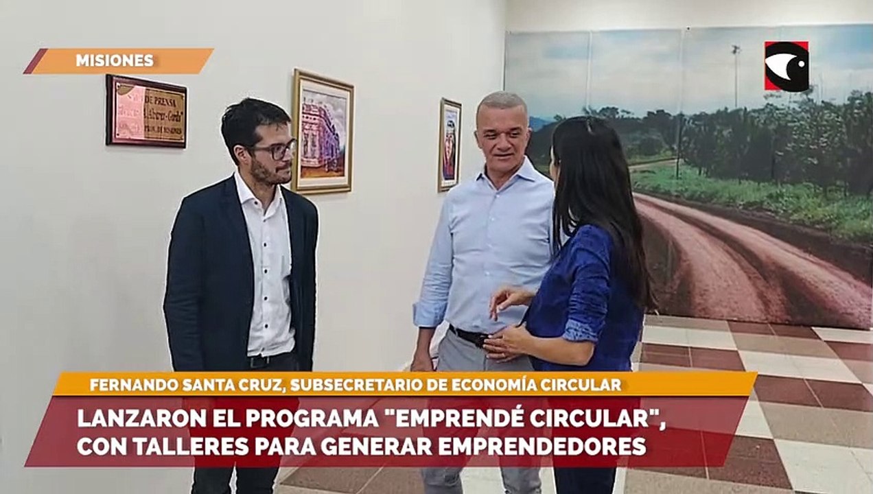 Lanzaron el programa emprendé circular, con talleres para generar emprendedores
