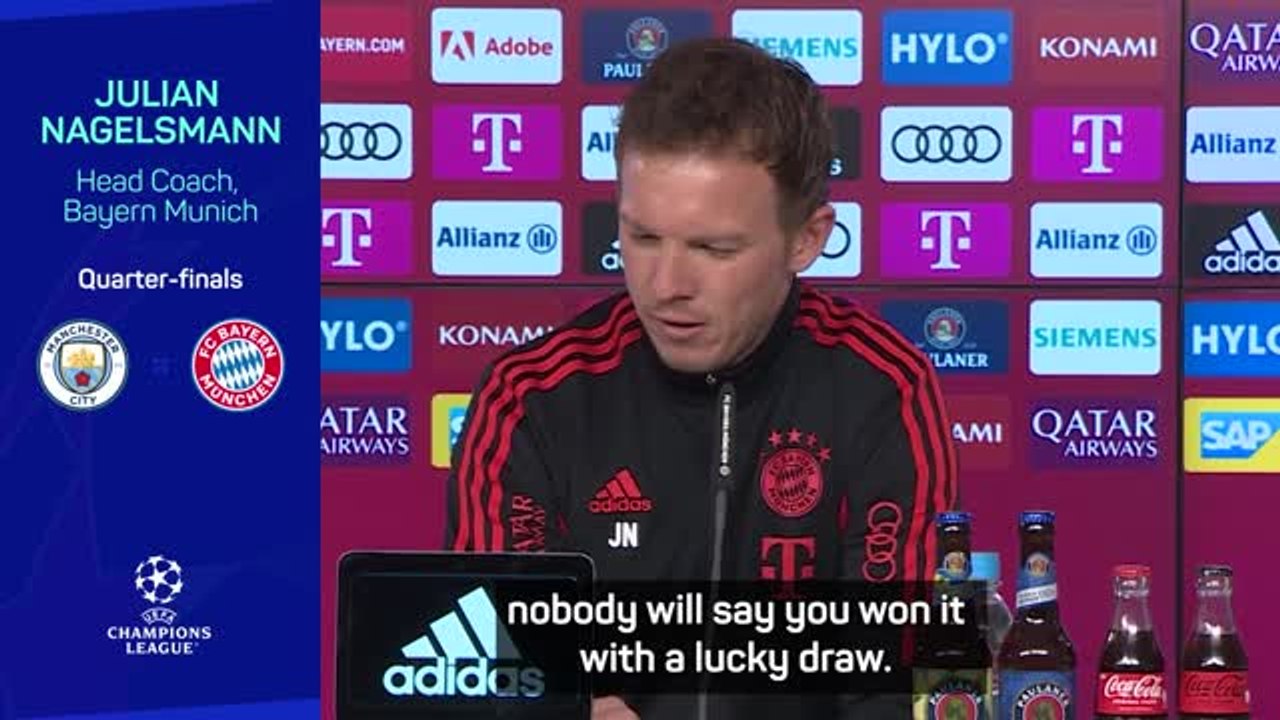 Nagelsmann delighted with Bayern's unlucky UCL draw