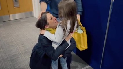 Moment emotional Nazanin Zaghari-Radcliffe reunites with daughter on return to UK