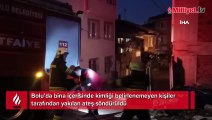 Metruk binada çıkan yangın, itfaiye ekiplerini harekete geçirdi