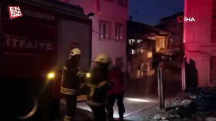 Bolu’da metruk binada yakılan ateş, itfaiyeyi harekete geçirdi