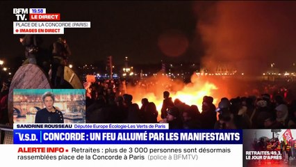 Retraites: Sandrine Rousseau appelle les policiers "à rejoindre le mouvement"