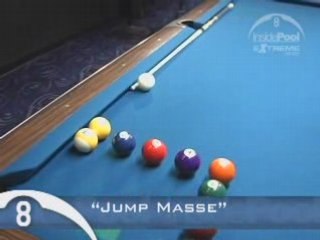Billiards Trick Shot - Jump Masse