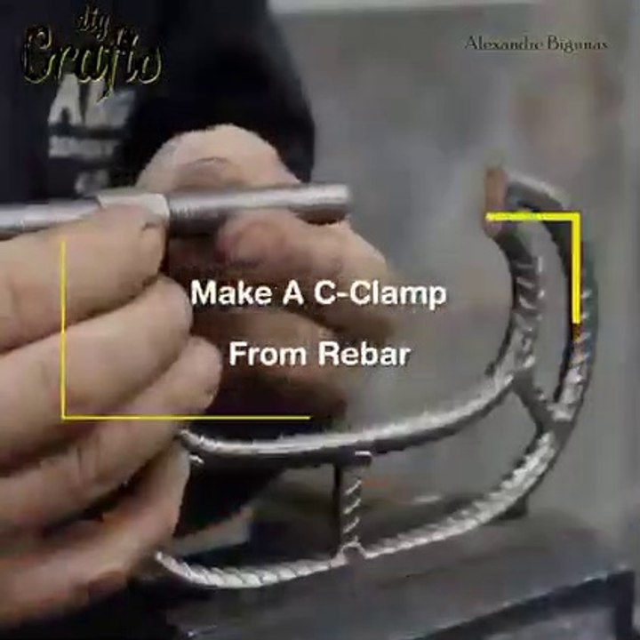 How To Make A C CLAMP Out Of Rebar In Under 5MinutesHere How Did It
