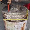 how to make an envil stand from a log.The process is very simple & can be done in just a few minutes