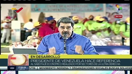 Presidente de Venezuela encabeza acto por séptimo aniversario de los CLAP