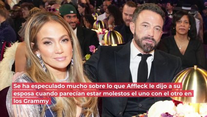 ¡Por fin! Ben Affleck revela lo que le dijo a JLo en los Grammys