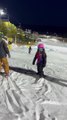 Fearless Little Girl Takes on Ski Jump