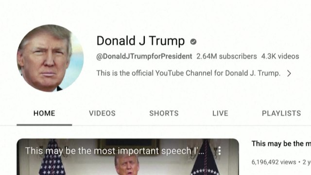 트럼프 내가 돌아왔다 ...유튜브, '계정 차단' 해제 / YTN