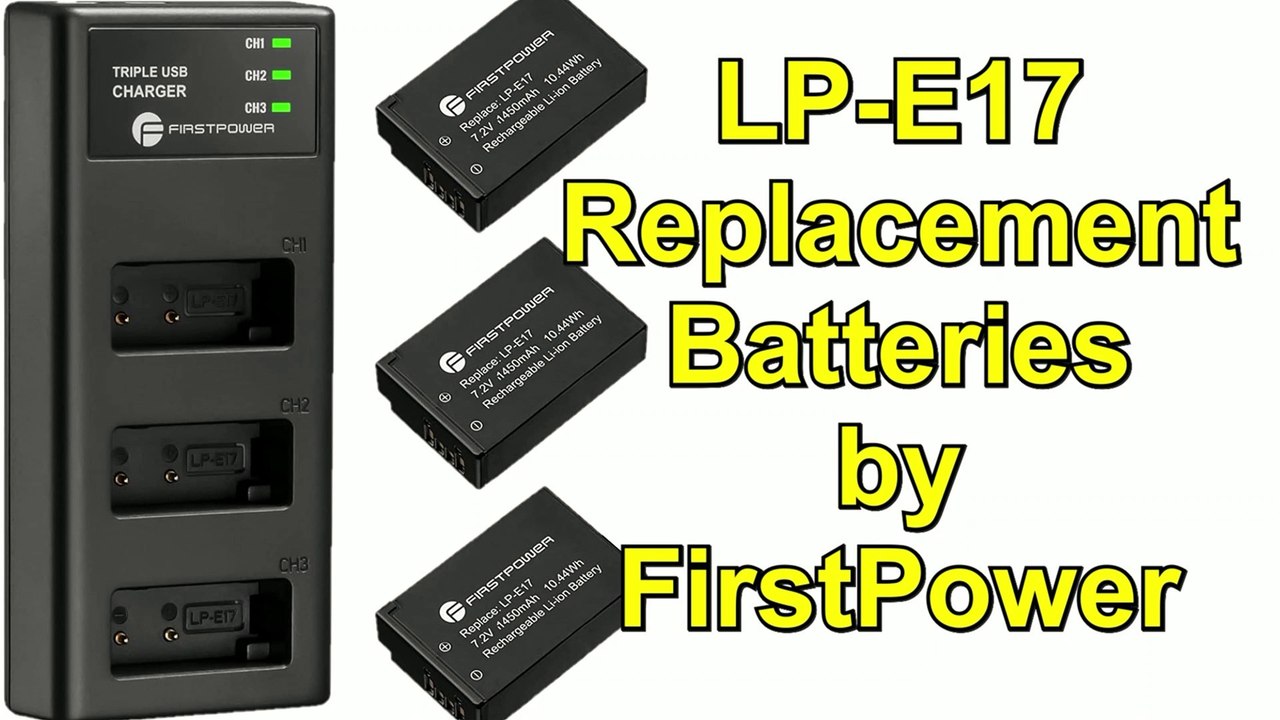 FirstPower LP-E17 Batteries with Charger