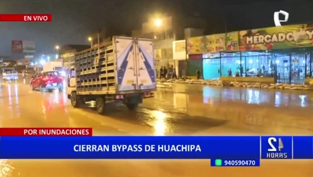 Ciclón Yaku: Bypass de Huachipa colapsa por lluvias a poco tiempo de haber sido inaugurado