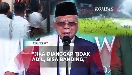 Tanggapan Wapres Ma'ruf Amin soal Vonis Bebas dan Ringan Terdakwa Tragedi Kanjuruhan