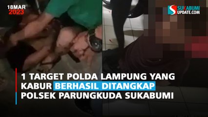 1 Target Polda Lampung yang Kabur Berhasil Ditangkap Polsek Parungkuda Sukabumi