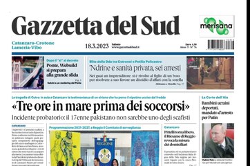 Rassegna stampa 18-03-23 edizioni Calabria