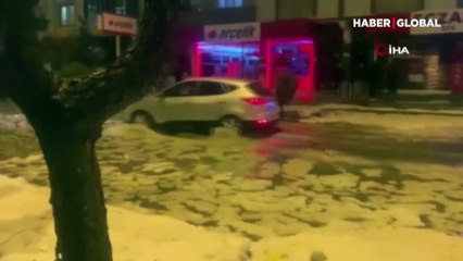 Kilis'i 'süper hücre' vurdu! Görüntüler çok çarpıcı: 'Gök delindi'