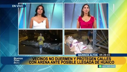 Vecinos de Barrios Altos no duermen para proteger sus calles ante posible llegada de huaico