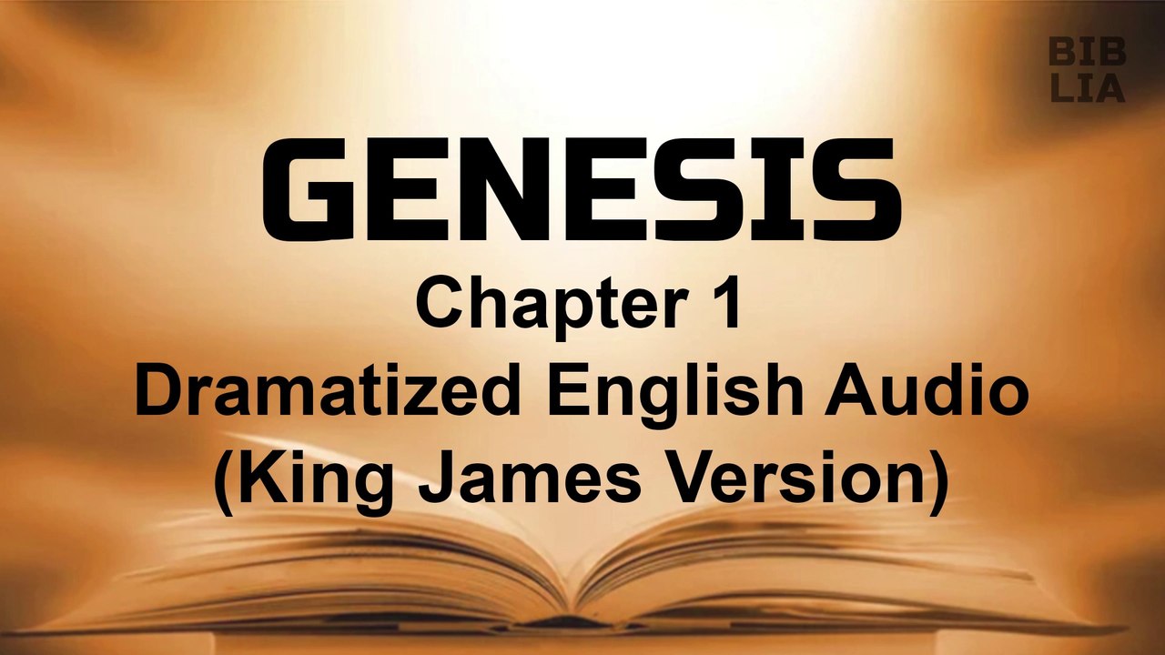 GENESIS - Chapter 1 [The Creation of Heavens and the Earth] Biblia ...