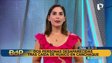 Piura: Huaico se llevó el único puente que era utilizado por vehículos en Canchaque