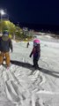 Fearless Little Girl Takes on Ski Jump