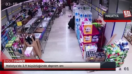 Malatya'da 3,9 büyüklüğünde deprem anı