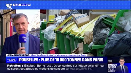 "Je soutiens l'action du préfet de police": Jean-Pierre Lecoq, maire du VIe arrondissement de Paris, réagit aux réquisitions d'éboueurs