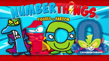 SUPERTHINGS números reales Vs dibujos - number lore - By CARA BIN BON BAND