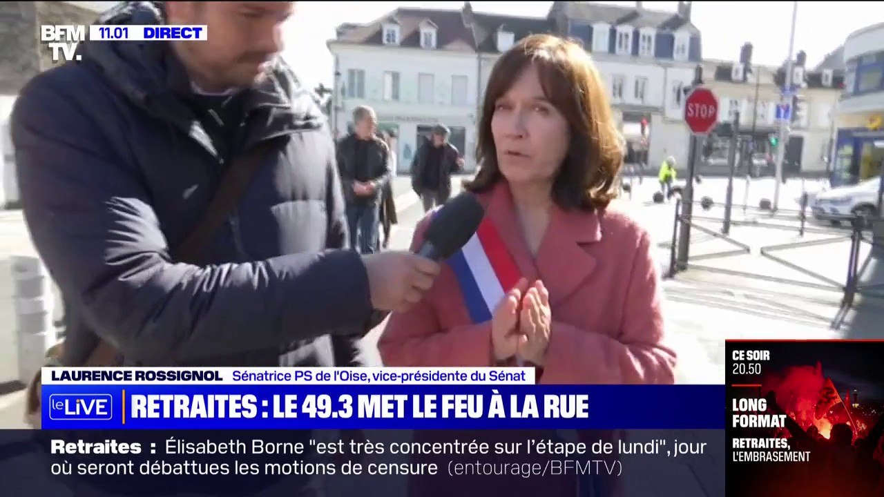 Retraites: la sénatrice Laurence Rossignol "appelle les députés LR à voter la motion de censure"