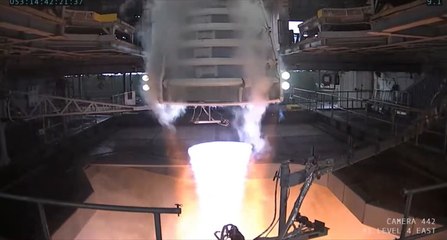 NASA's Artemis Rocket Engine During An Epic 600 Second Static-Fire Test