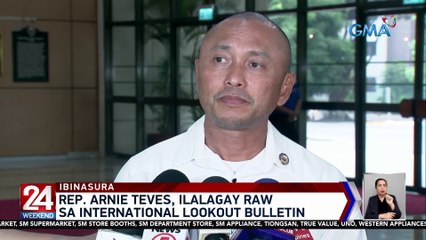 Download Video: Isang kaso ng illegal possession of firearms, ammunition and explosives laban kay Rep. Arnie Teves, ibinasura ng DOJ | 24 Oras Weekend