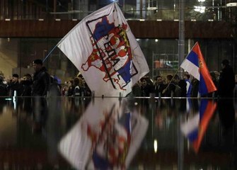 Sırbistan'da Kosova ile normalleşme anlaşması protesto edildi