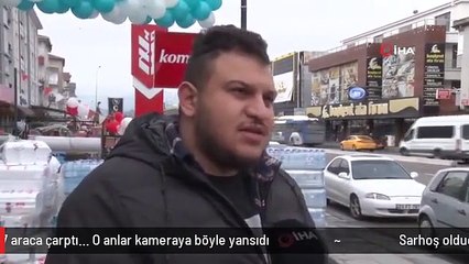 Sarhoş olduğu iddia edilen tır sürücüsü 7 araca çarptı... O anlar kameraya böyle yansıdı