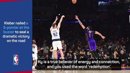 Kyrie and Kidd celebrate Kleber 'redemption shot'