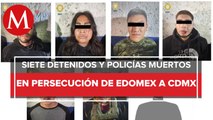 Tres policías pierden la vida en persecución contra secuestradores en Edomex