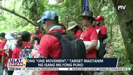 'One million trees to protect the Sierra Madre range,' inilunsad ng grupong One Movement