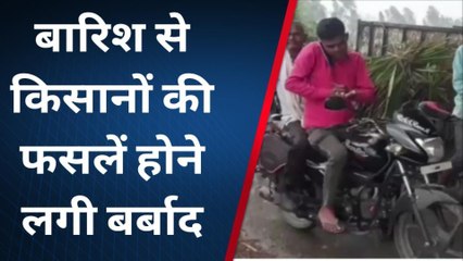 शाहजहांपुर: बेमौसम बारिश से किसानों के चेहरों पर चिंता की लकीरें