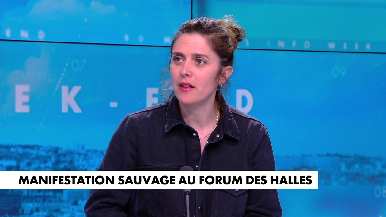 Manifestation sauvage au Forum des Halles