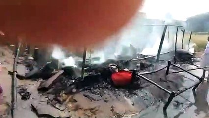 dausa... छप्परपोश घर में लगी आग, 10 मवेशी जिंदा जले