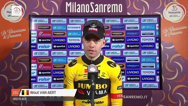 Milan-San Remo 2023 - Wout Van Aert : No regrets