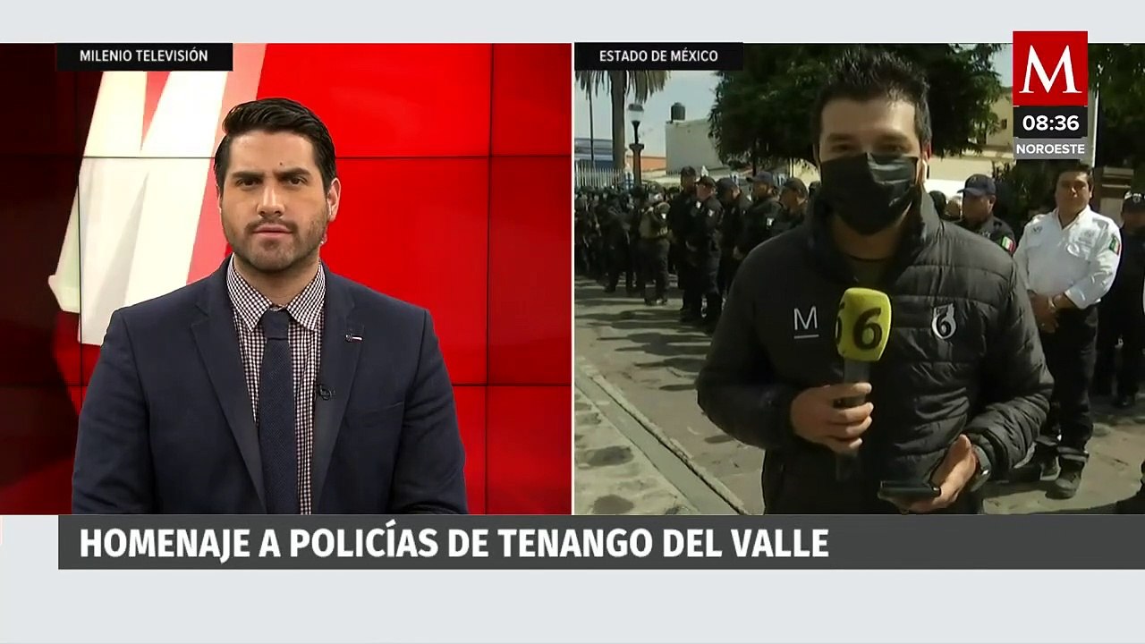 Realizan homenaje a policías que murieron tras enfrentamiento con presuntos integrantes el CJNG