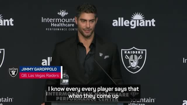 I'm trying to win a Super Bowl - Garoppolo has high hopes at the Raiders
