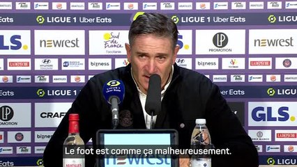 28e j. - Montanier : "Le foot est comme ça malheureusement"