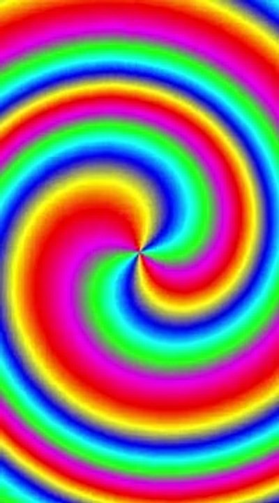 Color Changing Spiral 1 HOUR _ Rainbow Color Changing Screen Video #shorts