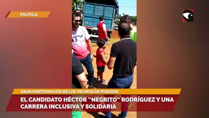 El candidato Héctor “Negrito” Rodríguez y una carrera inclusiva y solidaria