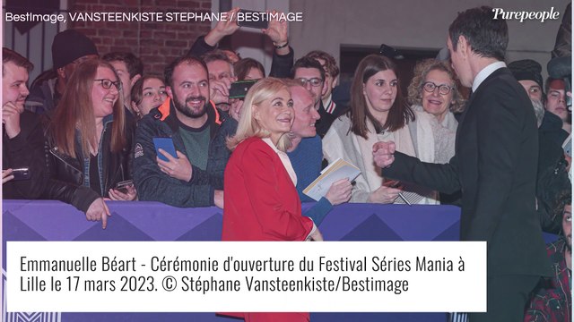 Emmanuelle Béart accordée au tapis rouge, Agustin Galiana expose ses bras musclés pour Séries Mania