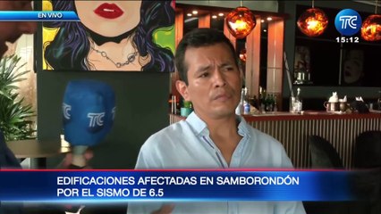 Edificio en Samborondón vuelve a sufrir daños por el sismo de 6.5