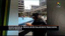 teleSUR Noticias 17:30 18-03: Asciende a doce los fallecidos tras sismo en Ecuador